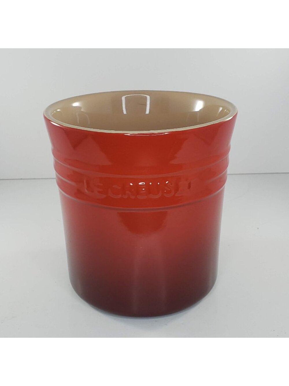 Le Creuset Utensil Holder Crock Cerise Red Ombre